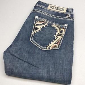Rock & Roll Cowgirl Blue Boot Cut Jeans